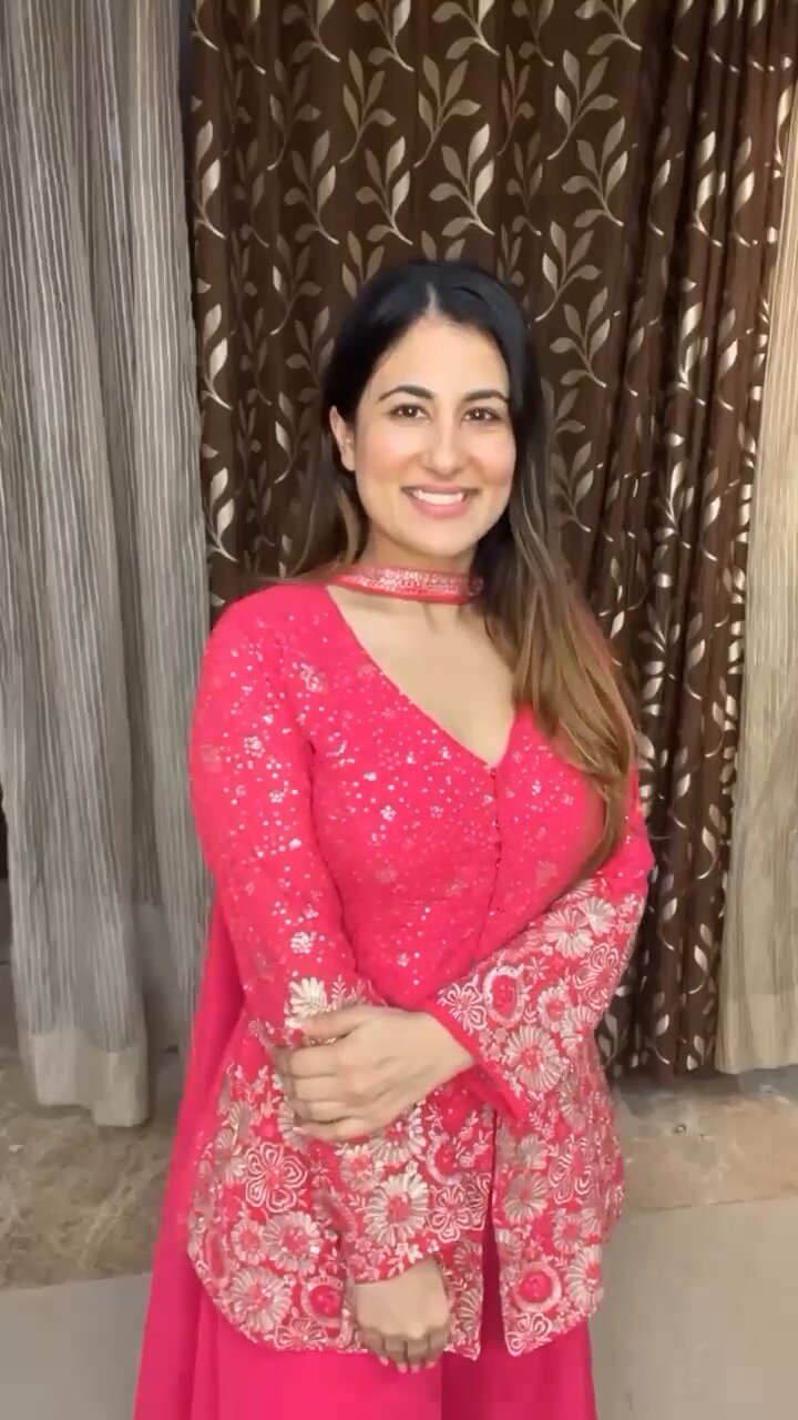 Navya Embroidered Georgette Sharara Set