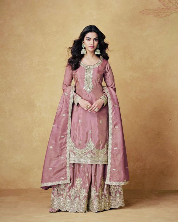 Graceful Georgette Sharara Suit Set