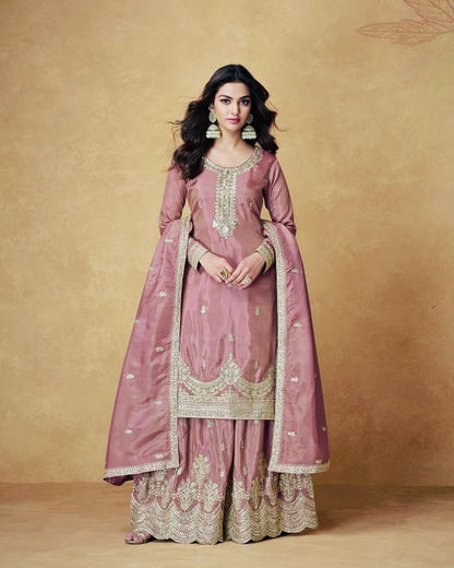 Graceful Georgette Sharara Suit Set