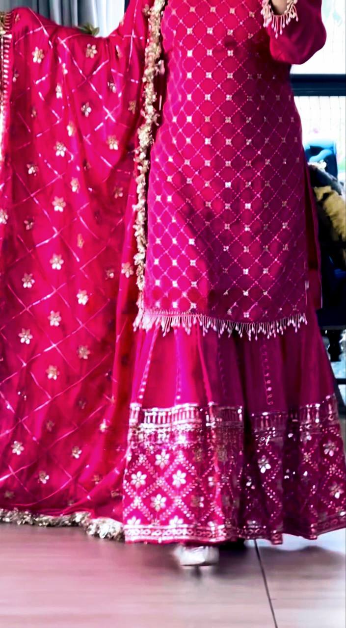 Royal Radiance  Luxe Sharara Set