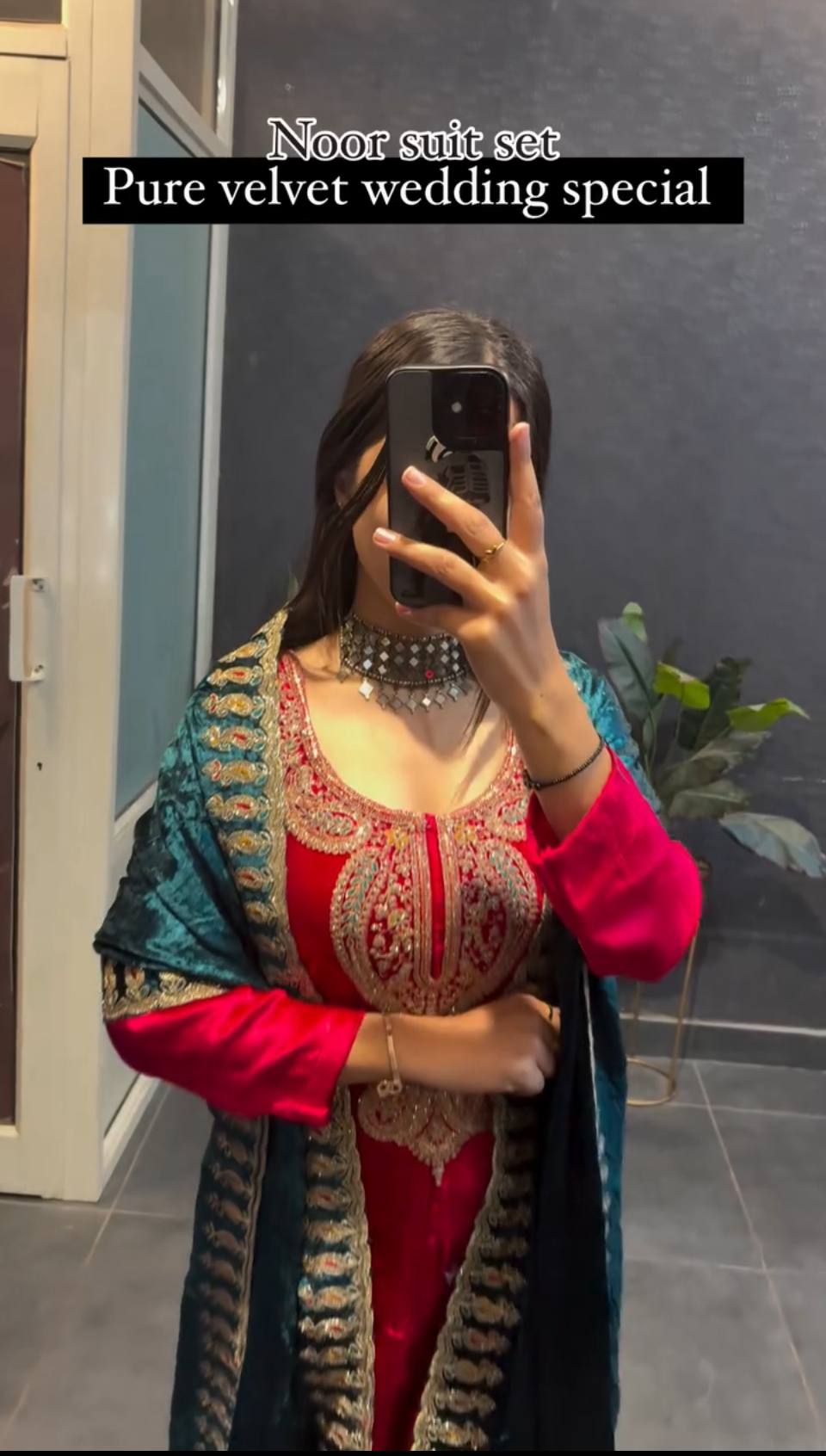 Noor Luxury Velvet Suit Set Wedding Collection