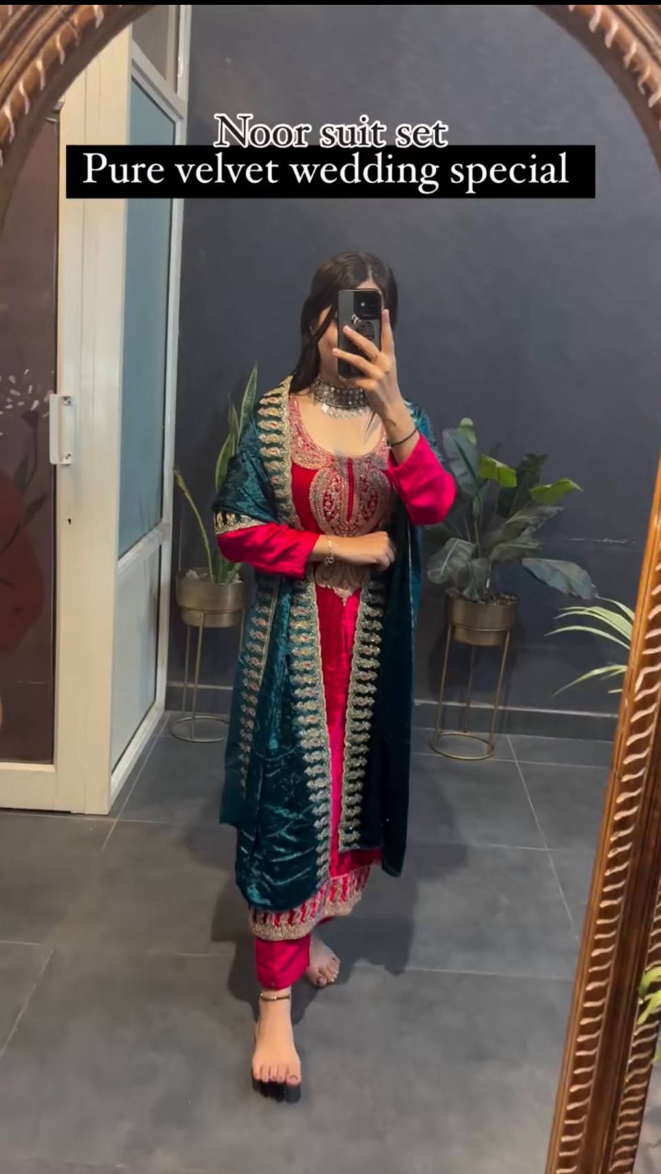 Noor Luxury Velvet Suit Set Wedding Collection