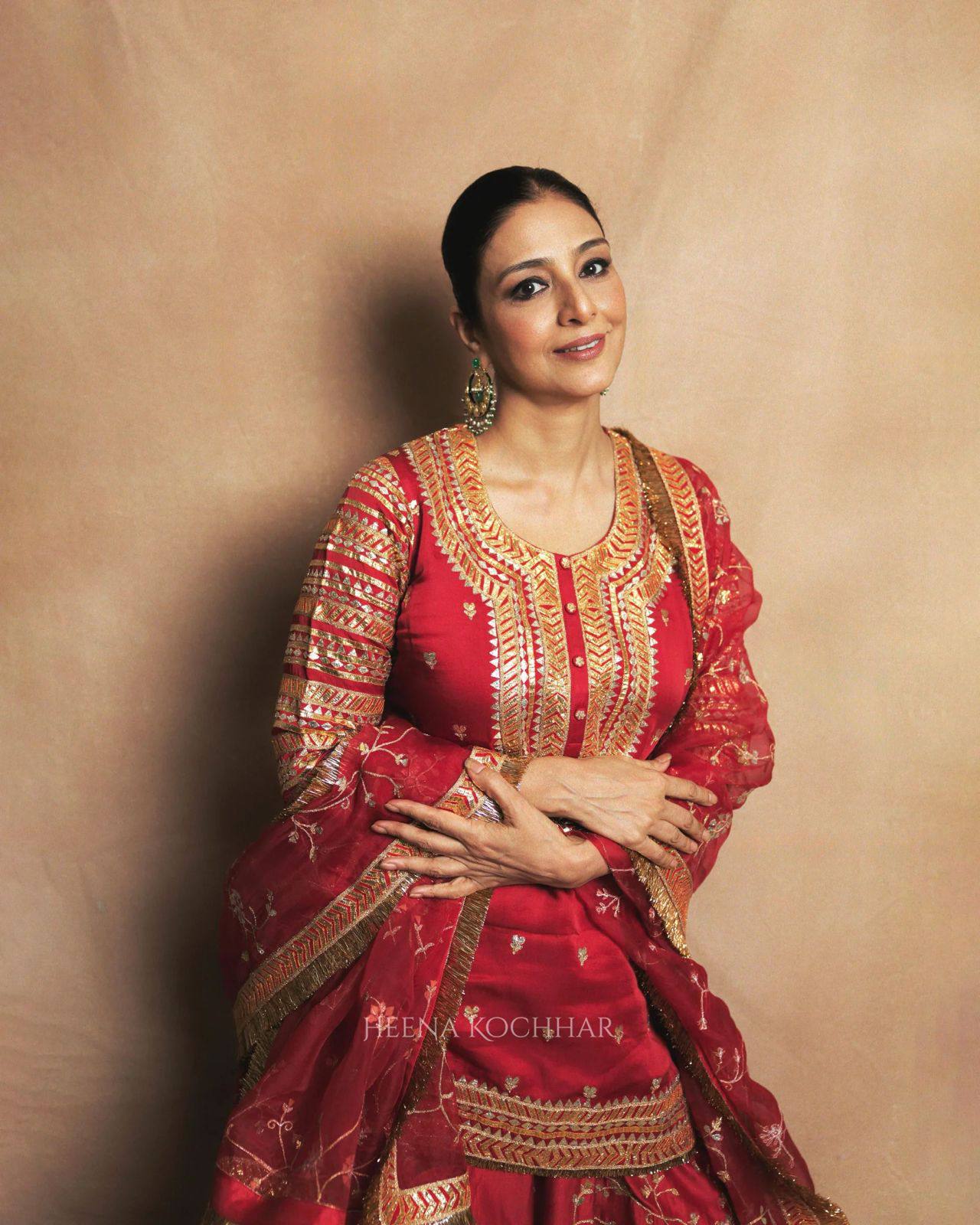 Laiba Luxe Red Embroidered Top Lehenga