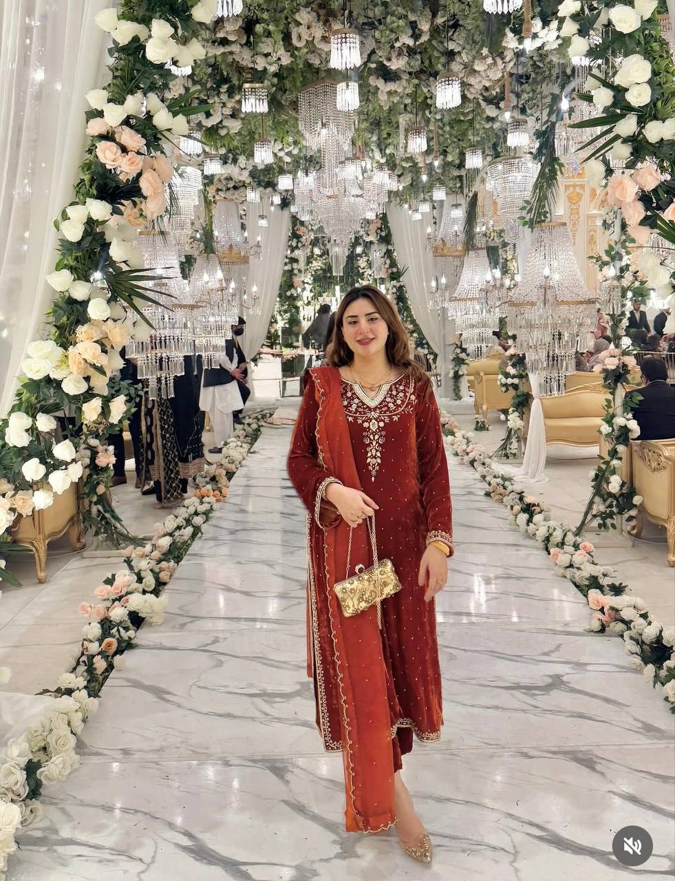 Viyaana Regal Velvet Designer Suit Set