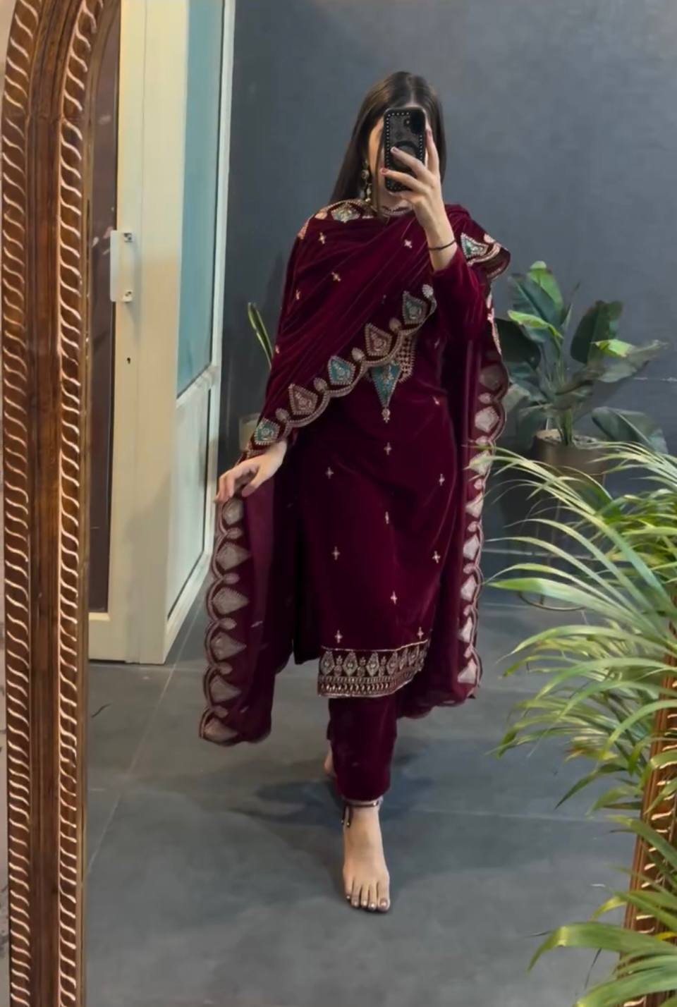 Regal Velvet Majesty Suit Set