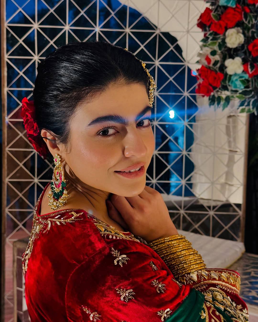 Noir Luxe Embroidered Velvet Set