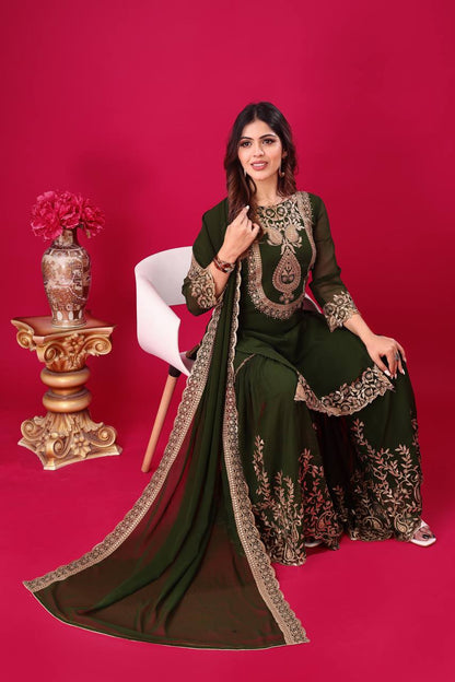 Roshan Raunak Partywear Sharara Suit