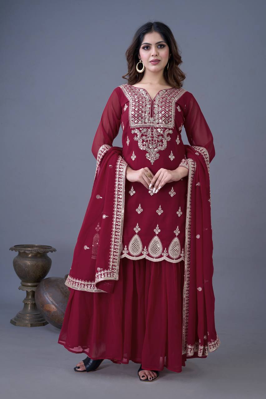 Ethereal Charm Handcrafted Patiala Suit