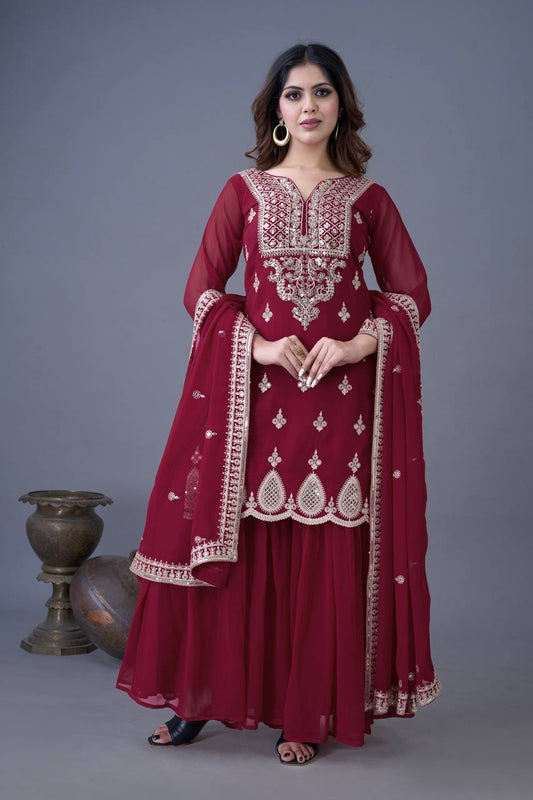 Ethereal Charm Handcrafted Patiala Suit