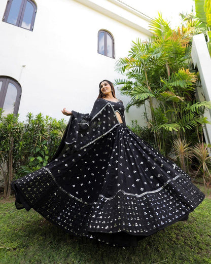 Black Magic Ensemble Designer Lehngha choli