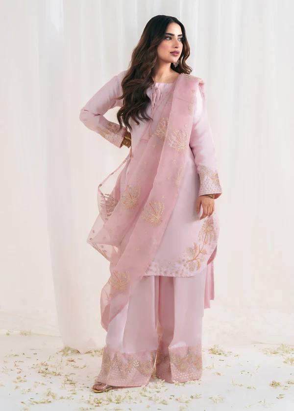 Aqua Dusk  Natural Crep Silk New Designer Suit
