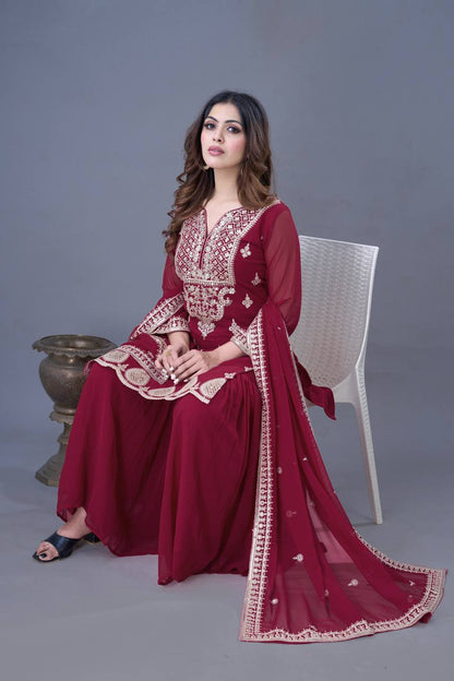 Ethereal Charm Handcrafted Patiala Suit