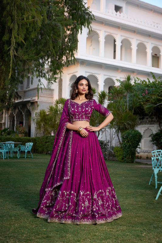 The Ethereal Glow of Heritage Woven into a Majestic Lehenga