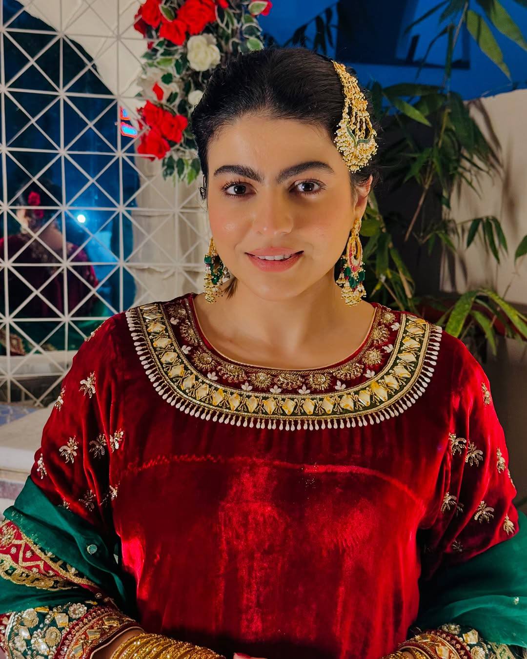 Noir Luxe Embroidered Velvet Set