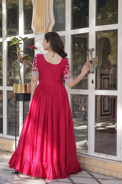 Inaya Draped in Tradition Star Georgette Slit Cut Long Kurti Set