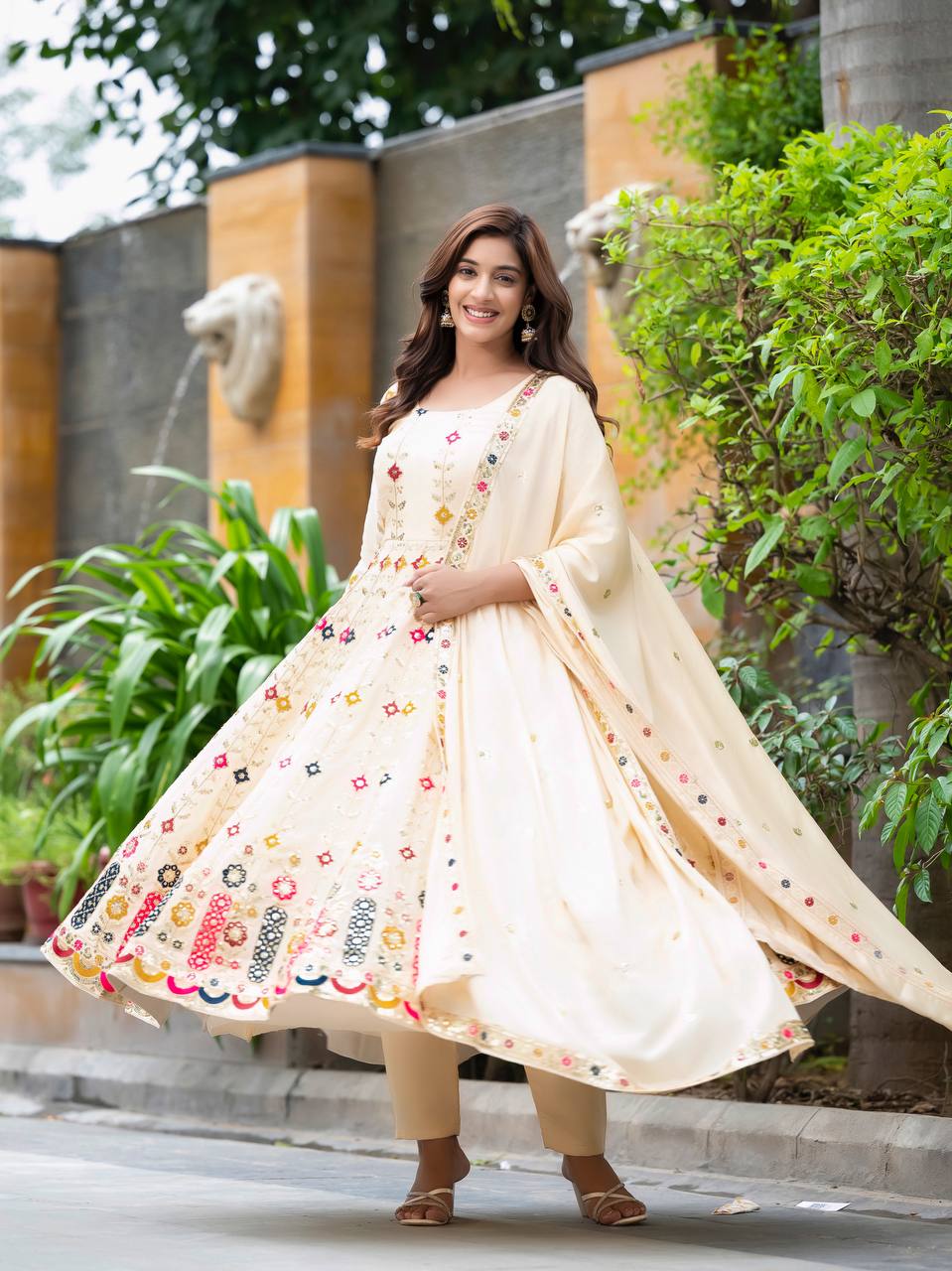 Premium & Luxurious Designer Readymade Alia Cut Anarkali Suit