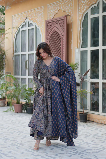 Nirali Designer Pure Cotton Anarkali Suit