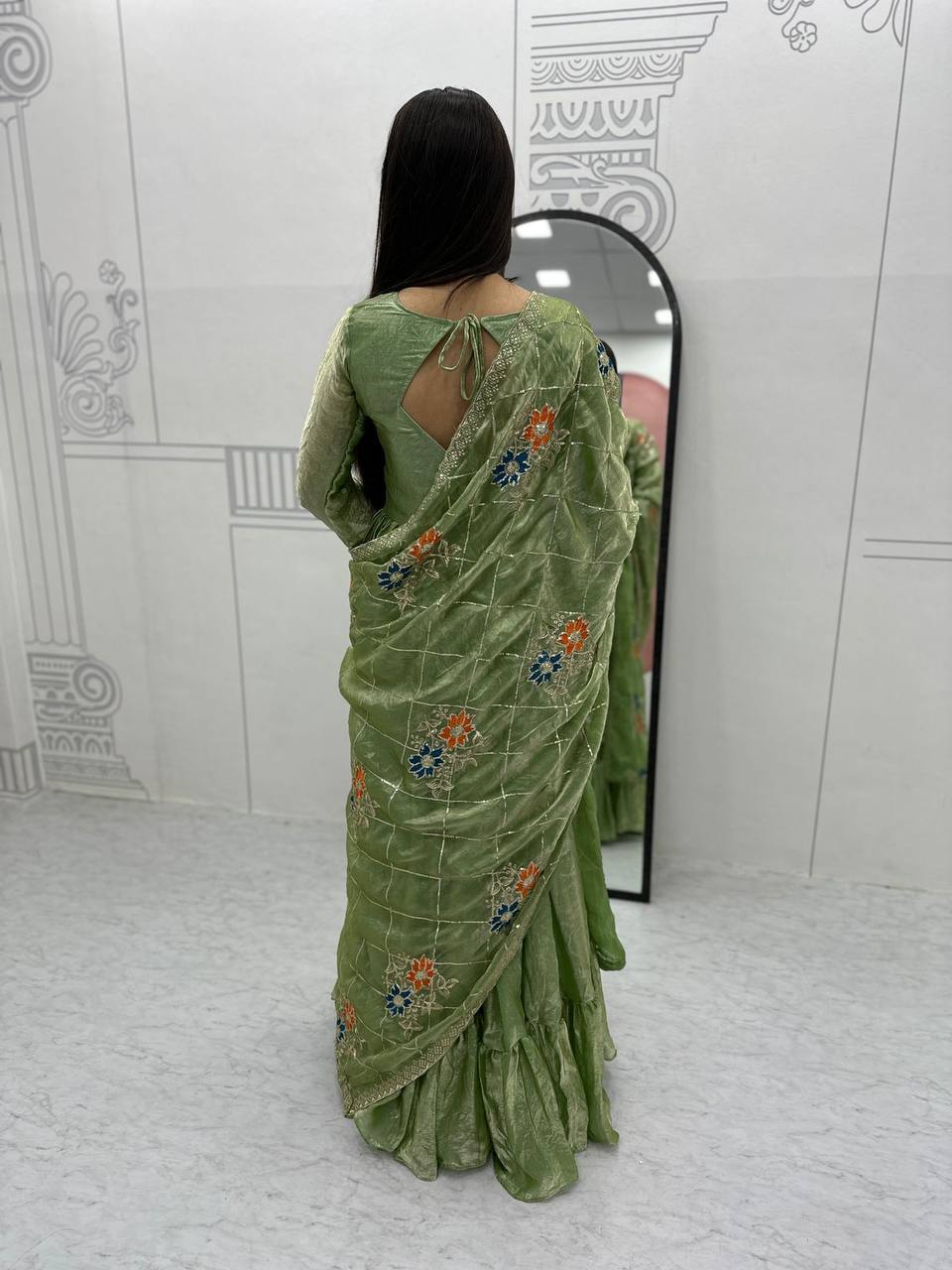 Zeel Designner Festival Embroidered Gown