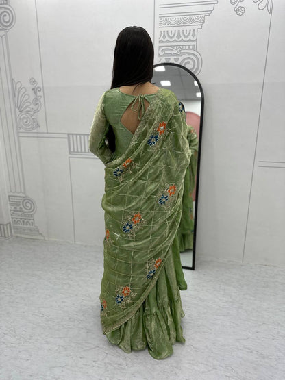 Zeel Designner Festival Embroidered Gown