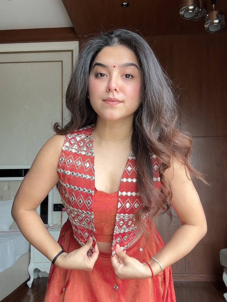 Tara Rust Radiance Ethnic Lehenga Ensemble