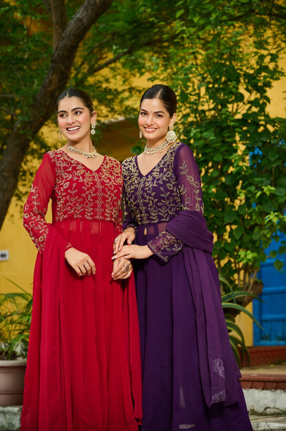 Heritage Luxe Embroidered Kurti Set