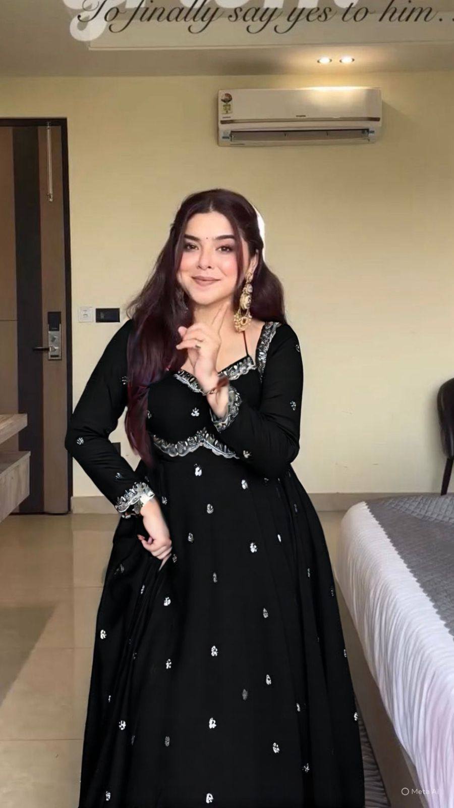 Neha Red Classic Anarkali Suit Set