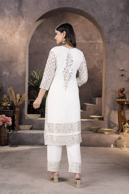 Ethereal Grace Aura Ethnica Faux Georgett