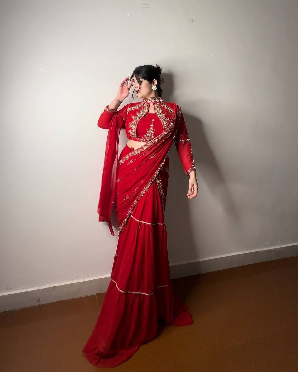 Saree Symphony Redefined with Pre-Draped Perfection