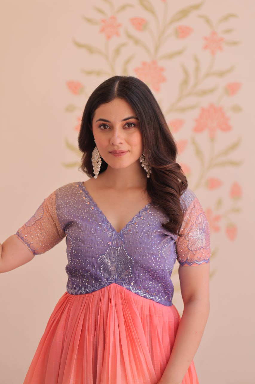 Tiyana Rainbow Reverie Readymade Designer Gown