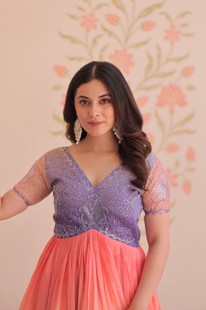 Tiyana Rainbow Reverie Readymade Designer Gown