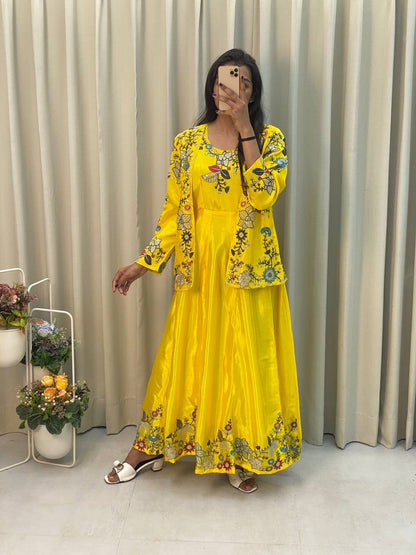 Alisha Fancy Western Style Designner Koti Gown