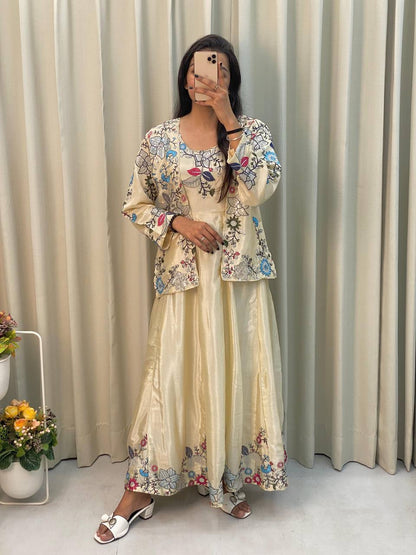 Alisha Fancy Western Style Designner Koti Gown