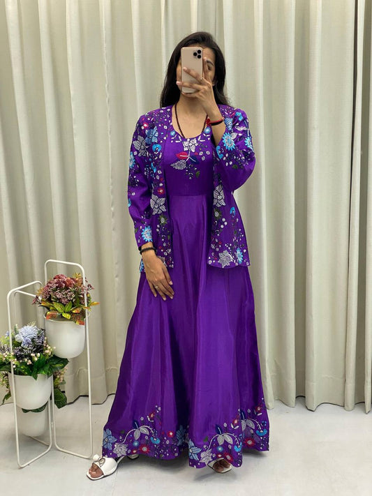 Alisha Fancy Western Style Designner Koti Gown