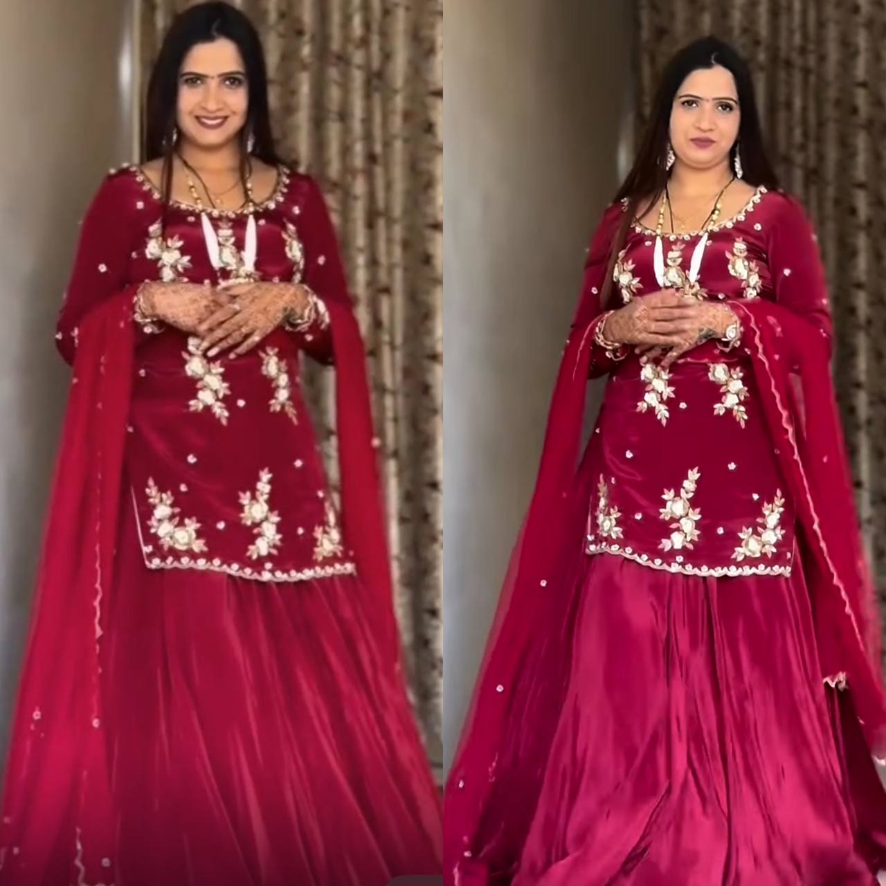 Adaayein in Flare The Sharara Natural Crep Suit