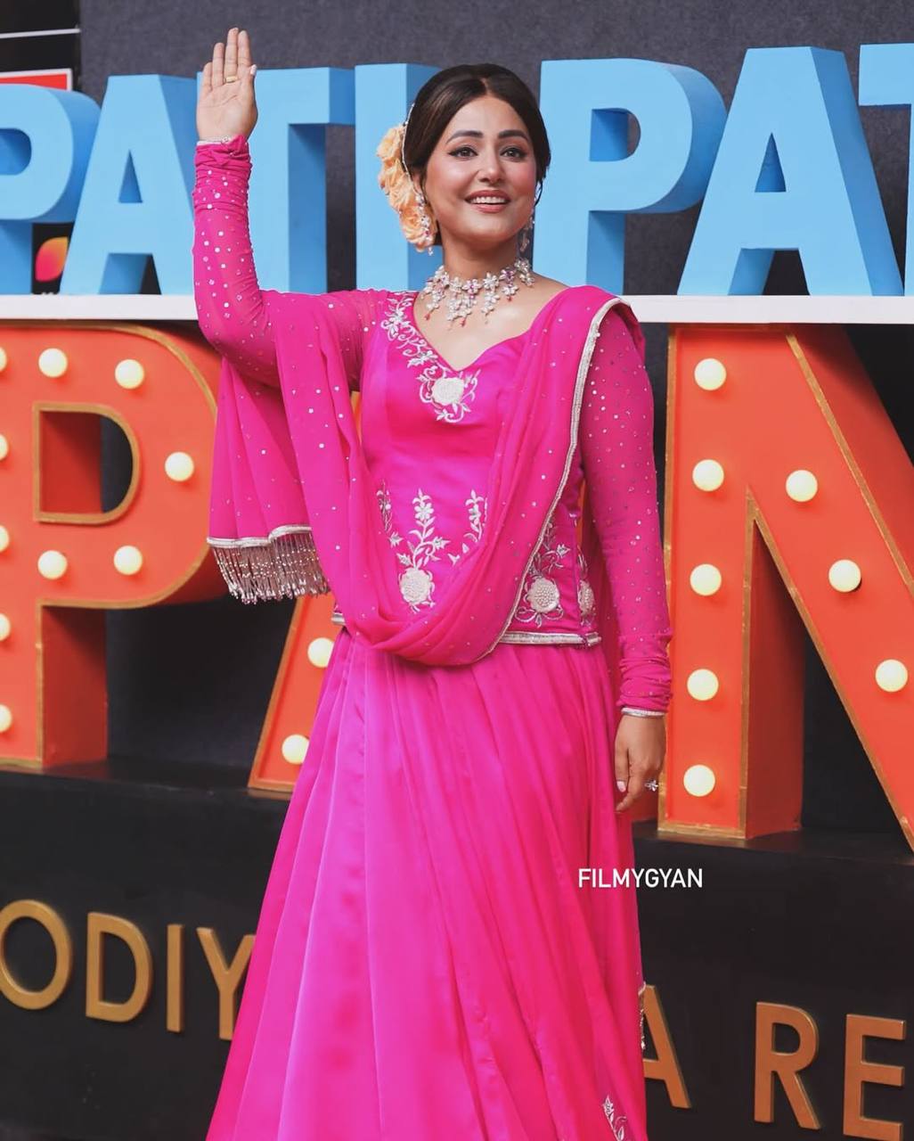 Fuchsia Bloom Embroidered Lehenga Set