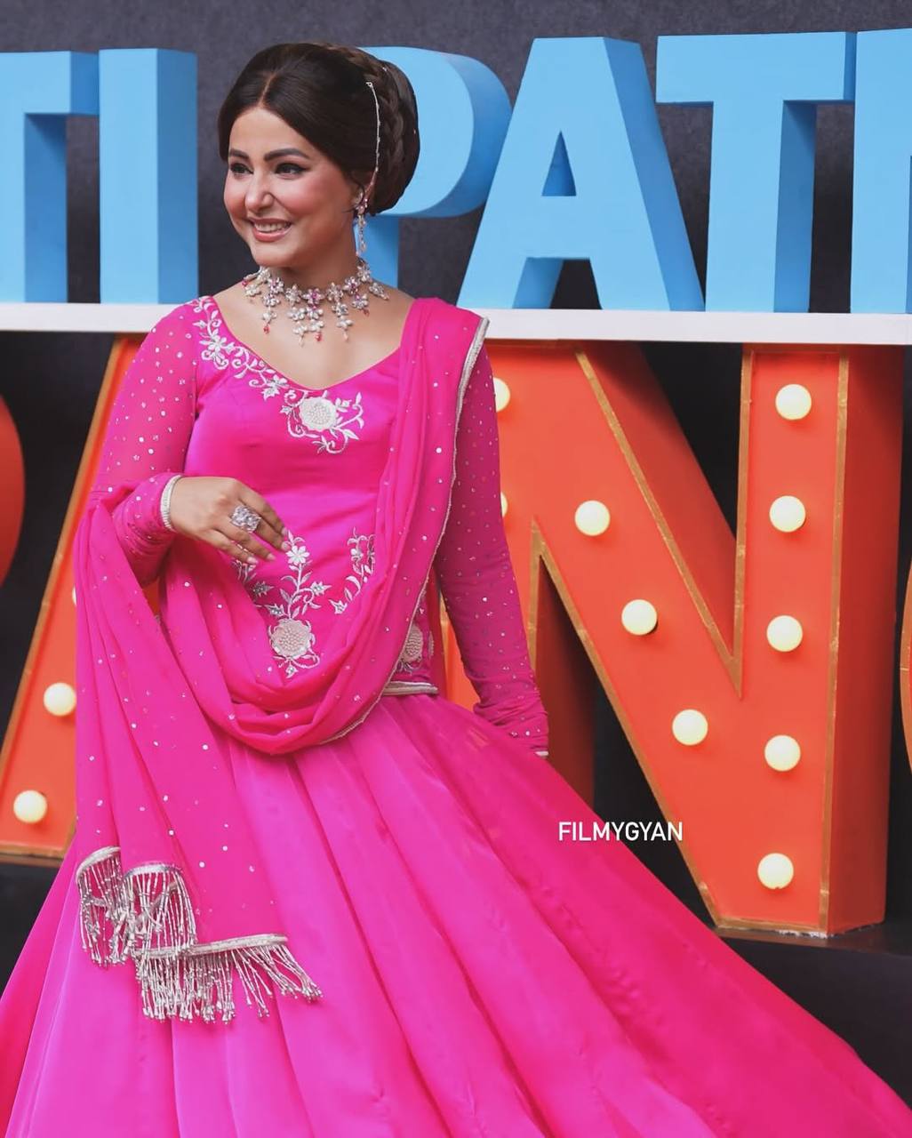 Fuchsia Bloom Embroidered Lehenga Set