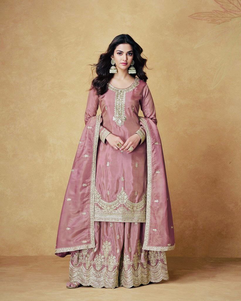 Graceful Georgette Sharara Suit Set