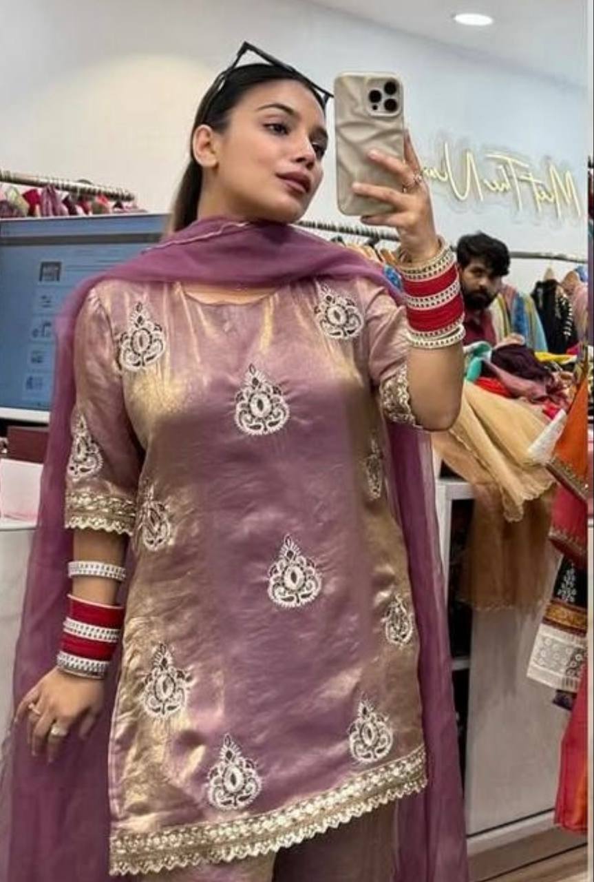 Mitara Embellished Kurta Palazzo Set