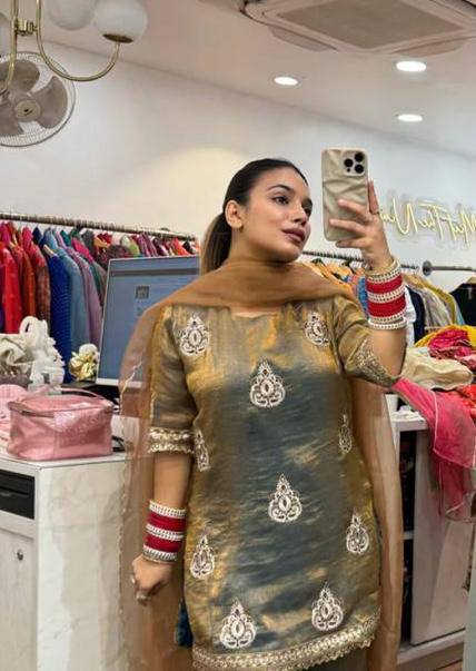 Mitara Embellished Kurta Palazzo Set