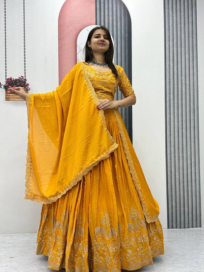 Shefali Desighner Chinon Lehenga Choli