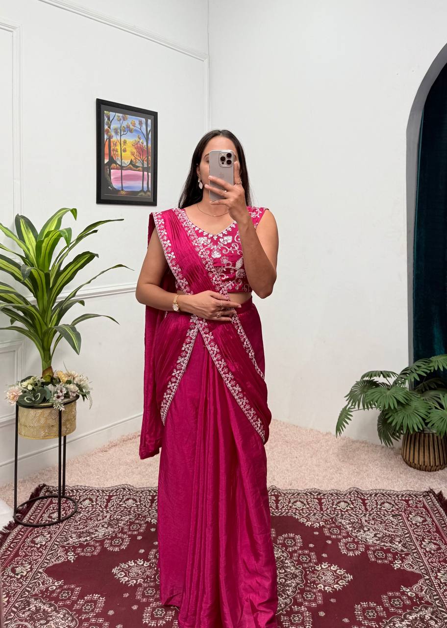 From Tradition to Trend The Evolution of the Shrug Saree Ensemble