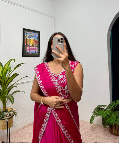 From Tradition to Trend The Evolution of the Shrug Saree Ensemble