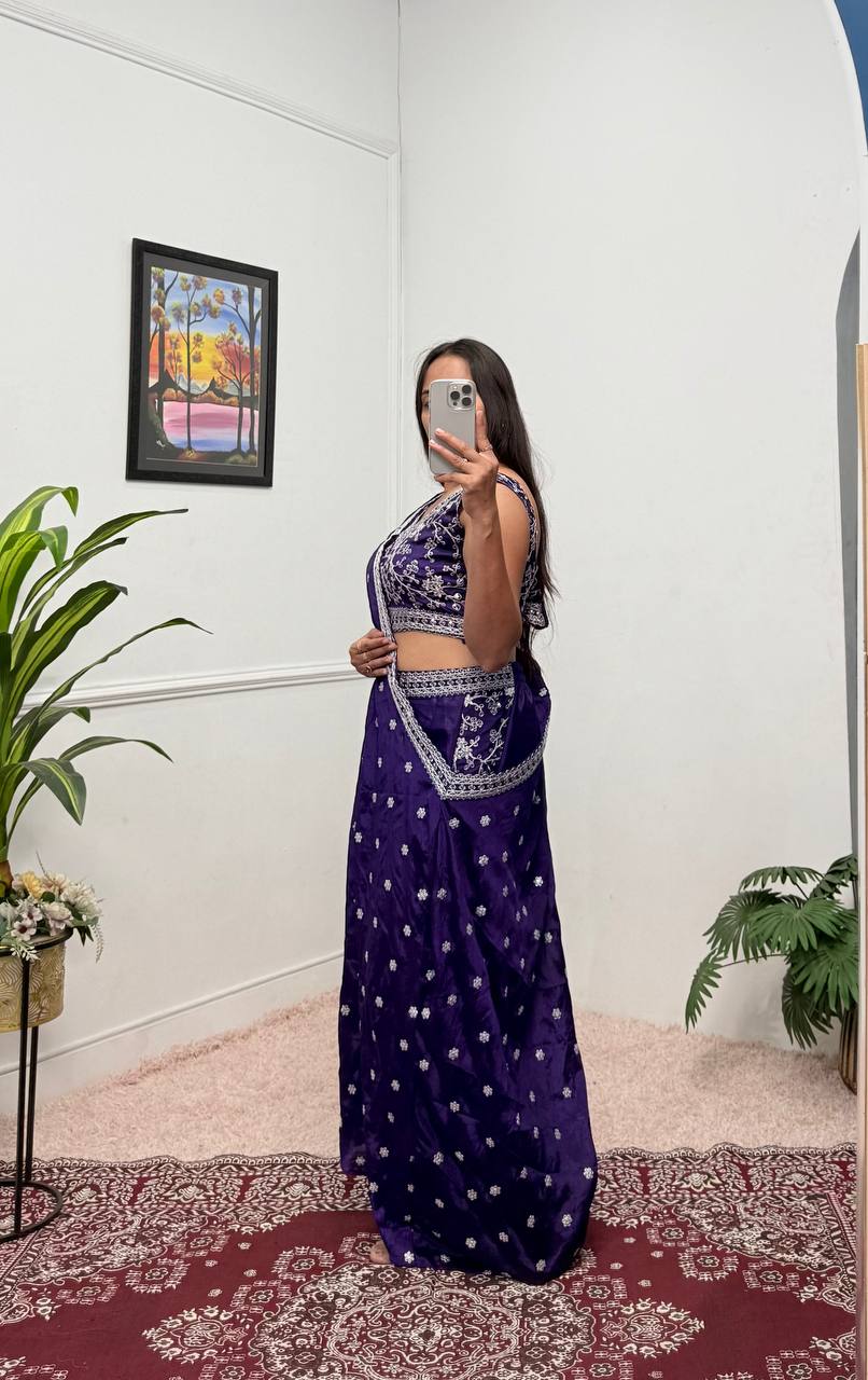 The Indo-Western Reverie Palazzo & Blouse Perfection