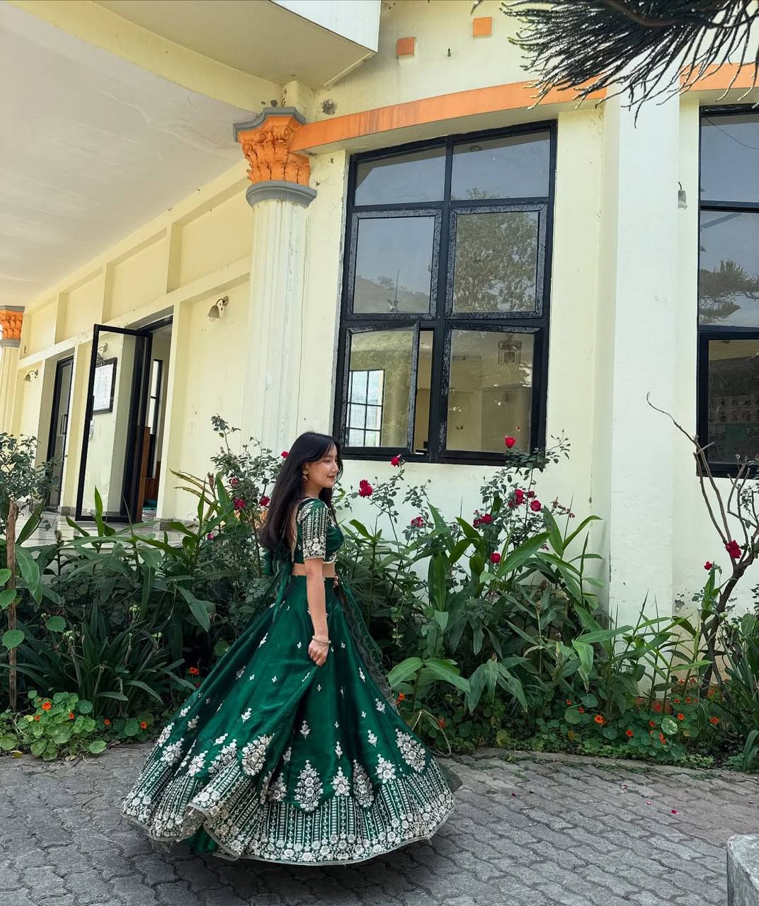 Queens  Of Spring Graceful princess of flowers Lahenga