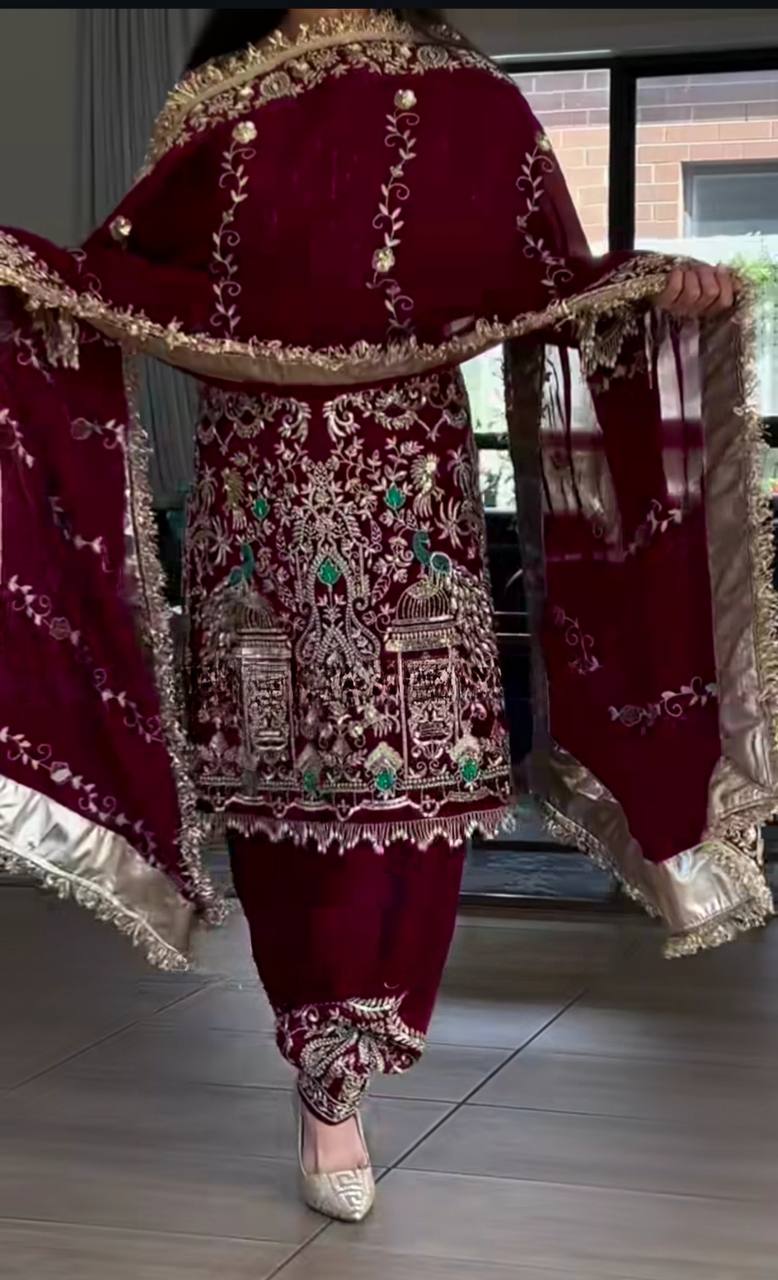 Naazneen Drip Natural Crep Dhoti Styles Patiyala