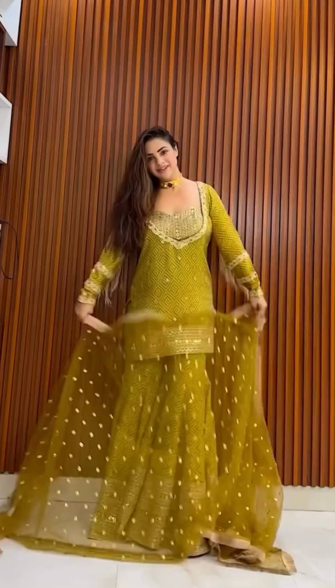 Majestic Bloom Sharara Set for Celebrations