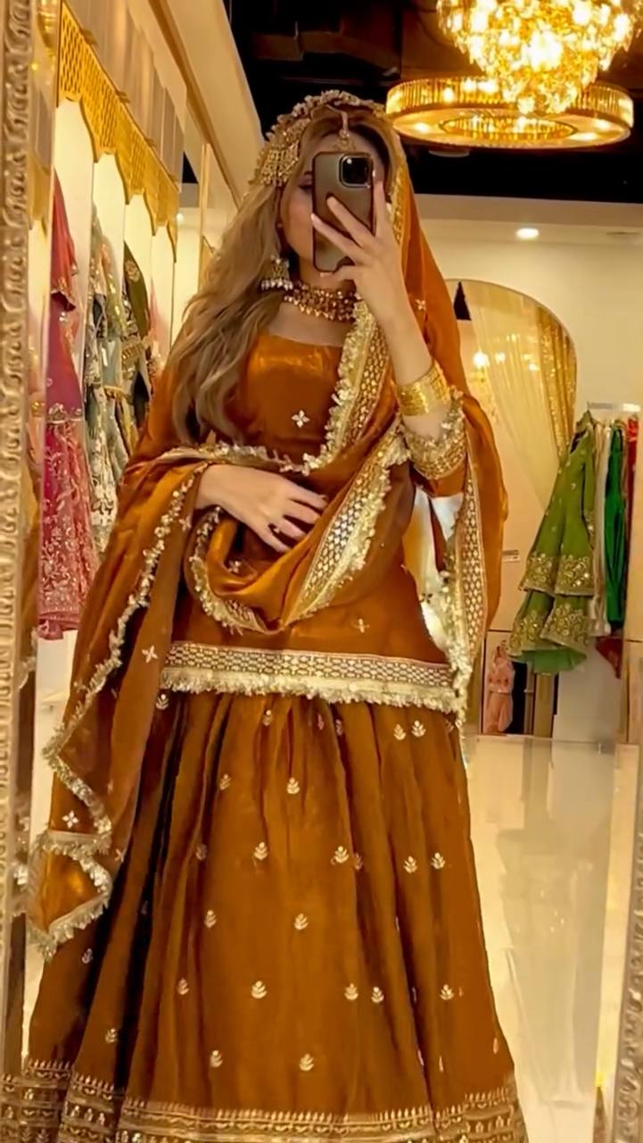 Traditional Mustard & Gold Wedding Attire