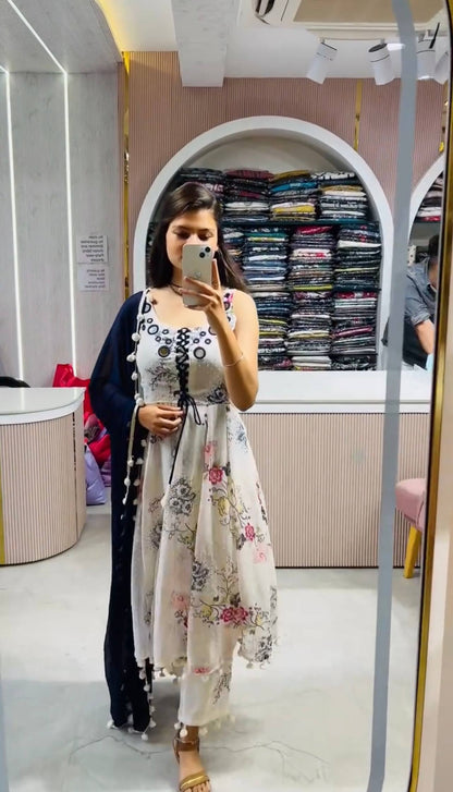 PomPom Petals Whimsical White Blossom Set