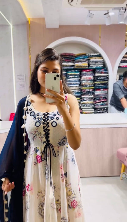 PomPom Petals Whimsical White Blossom Set