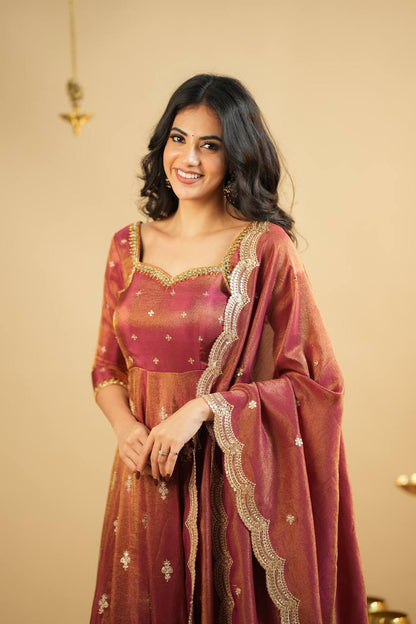 Meher Designer Embroidered Anarkali Set